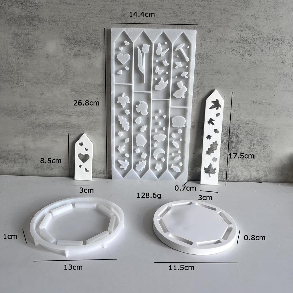 Leaf Butterfly Animal Skeleton Candle Holder Silicone Mould Plaster Cement Moulds