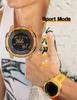 Men's Dual Time Digital Sports Watch with Pedometer