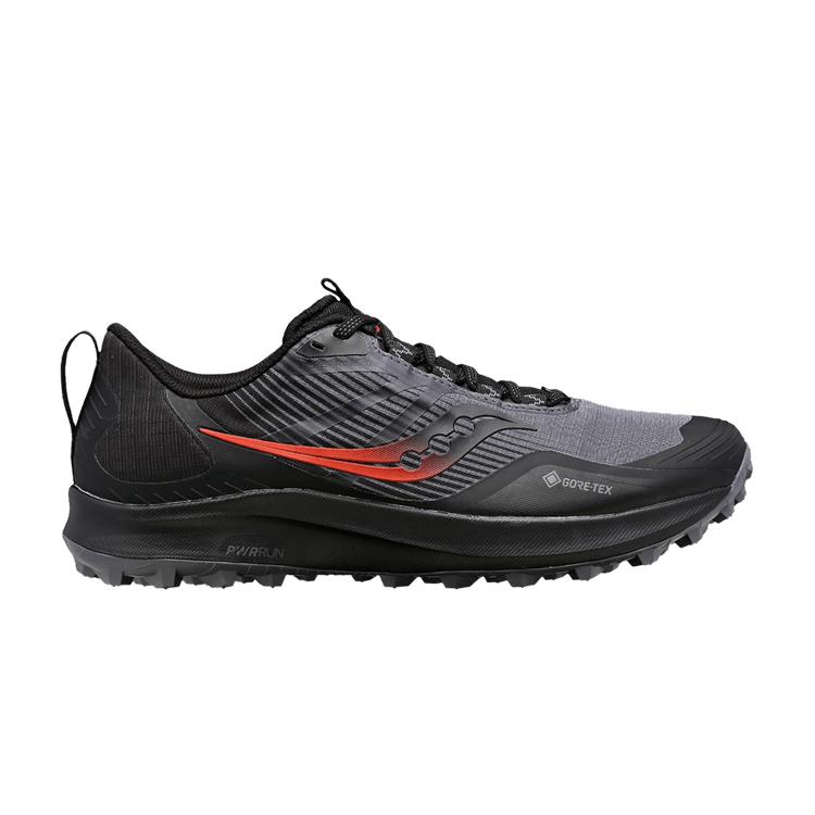 SAUCONY Peregrine 12 GORE-TEX Charcoal Red Men Sneakers Black S20740-20
