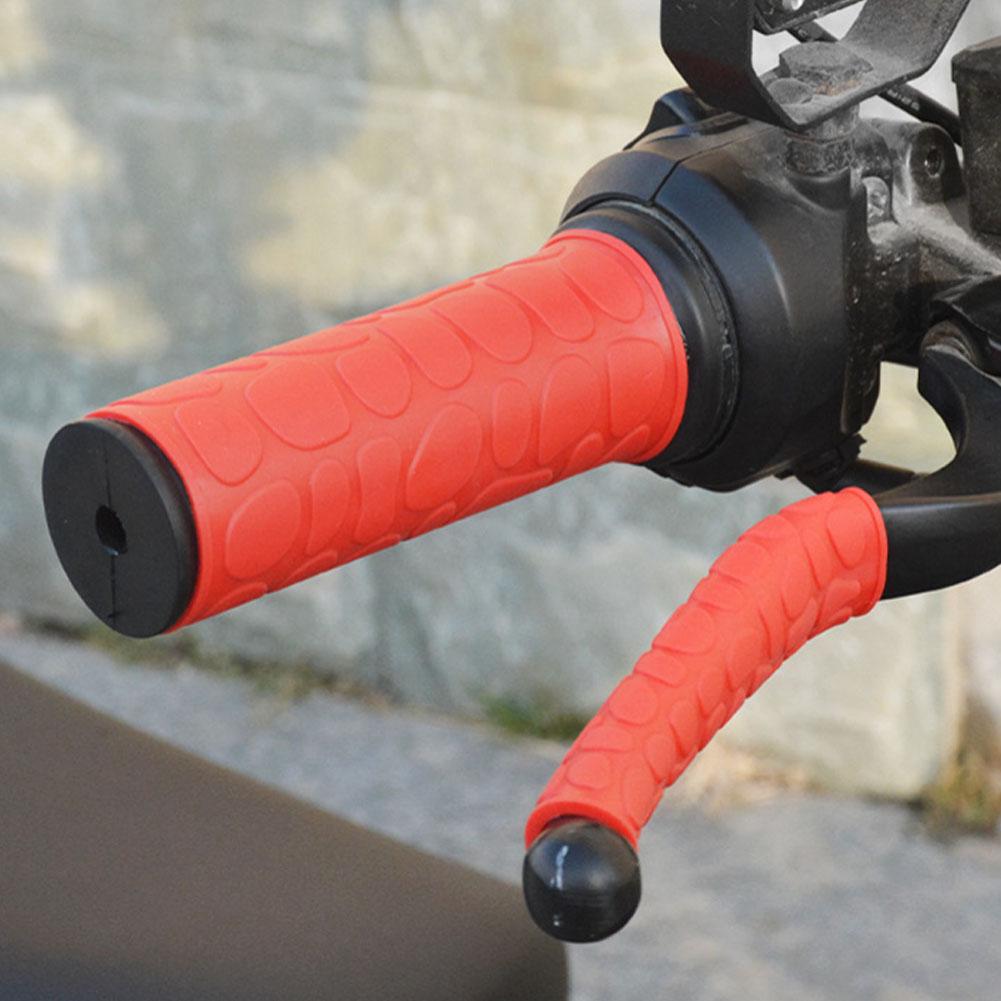 Universal Motorcycle Handlebar Grip Brake Clutches Lever Cover Protector Soft Rubber Bar Brake Handle Silicone Sleeve Tool