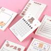 Kawai Stationery Bear Notebook 50 Page Small Portable Tearable and Adhesive Paper Lovely Office Student Plan Message Notes