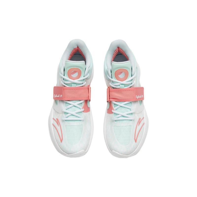Anta KT SPLASH V White Pink Comfortable Cushioning Slip Resistant Abrasion Resistant Low top Sneakers 112321108-2