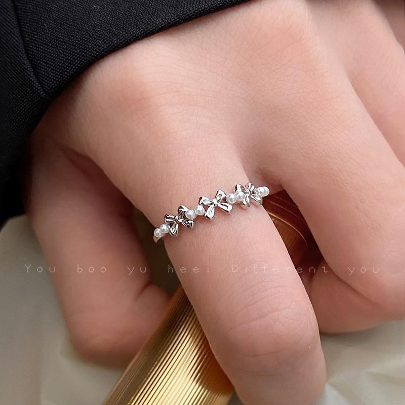 French Retro Niche Design Camellia Index Finger Flower Ring Women'S Light Luxury Exquisite High Temperament Fashion Personality