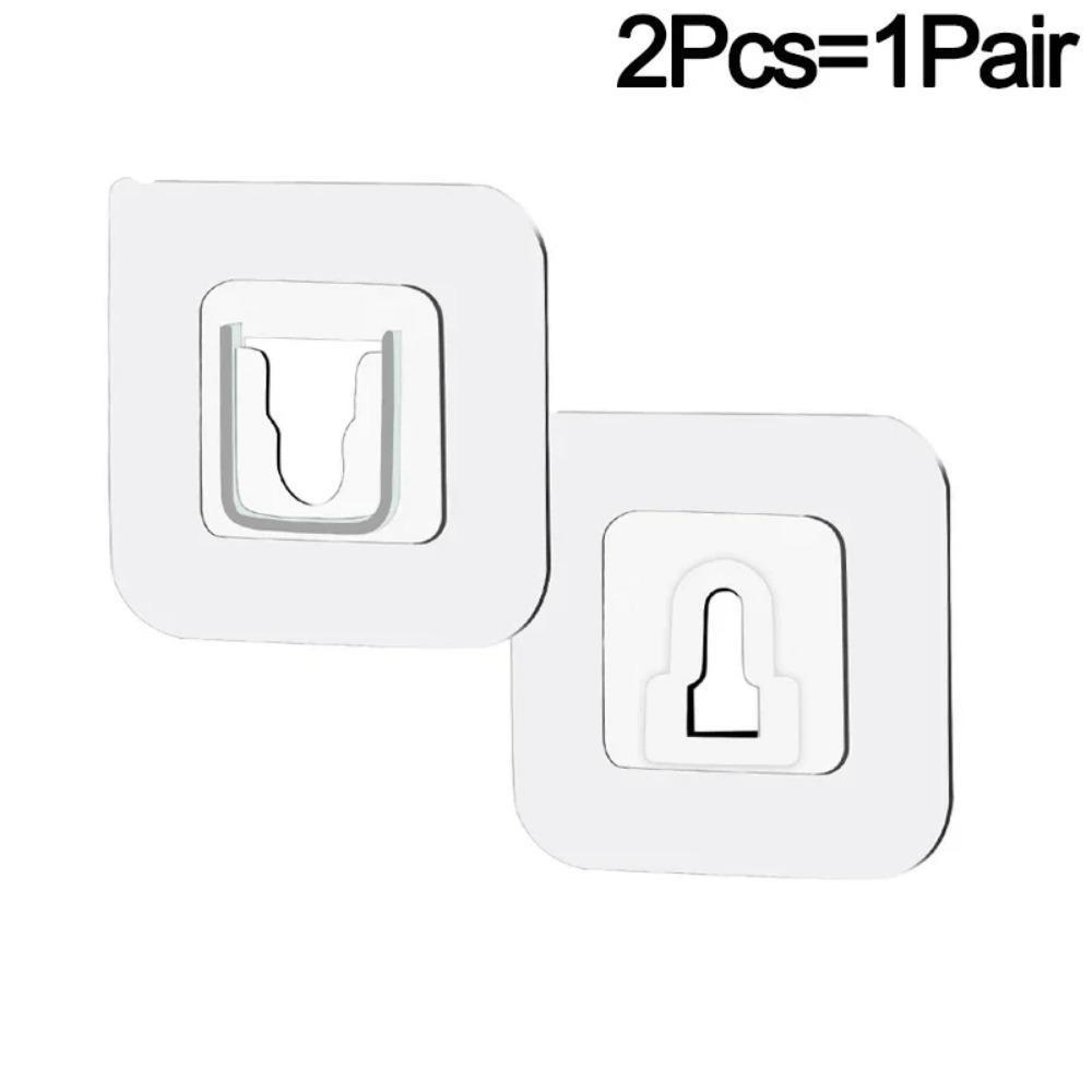 1/3/5/10 Pairs Double Sided Wall Adhesive Hooks Paste Plug Socket Holder Multi-Purpose Adhesive Hooks Suction Cup Sucker Hook