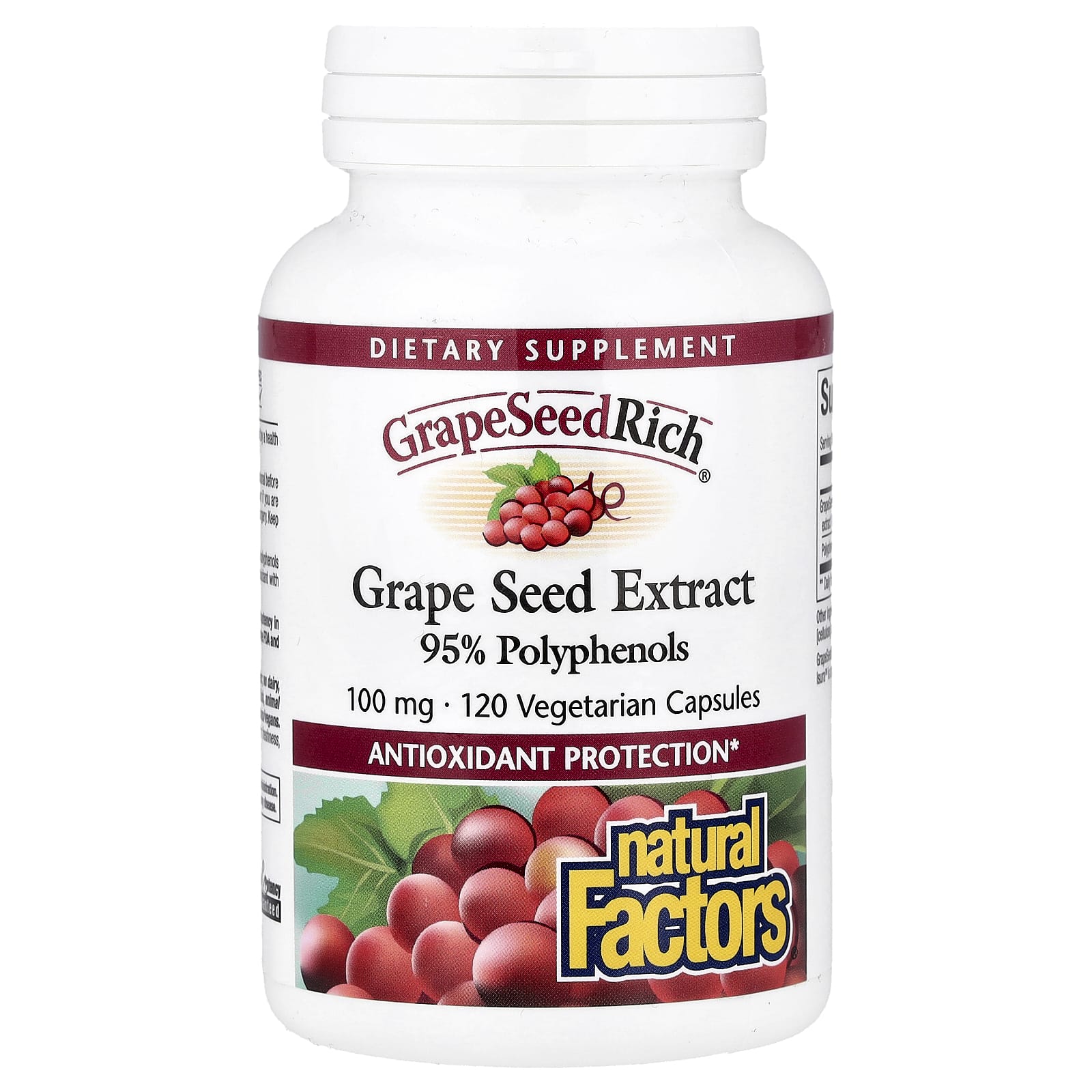 

Grapeseedrich®, Grape Seed Extract, 100Mg, 120 Veggie Capsules