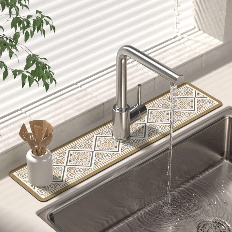 Badezimmerarmatur Ablass- und Wasserabsorptionsmatte für Waschbecken und Arbeitsplatten