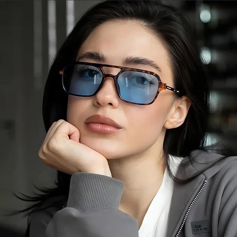 Vintage Metal Frame Square Sunglasses For Women Men Brand Black Rectangle Cool Sunglasses Polygon Sun Glasses For Male Female