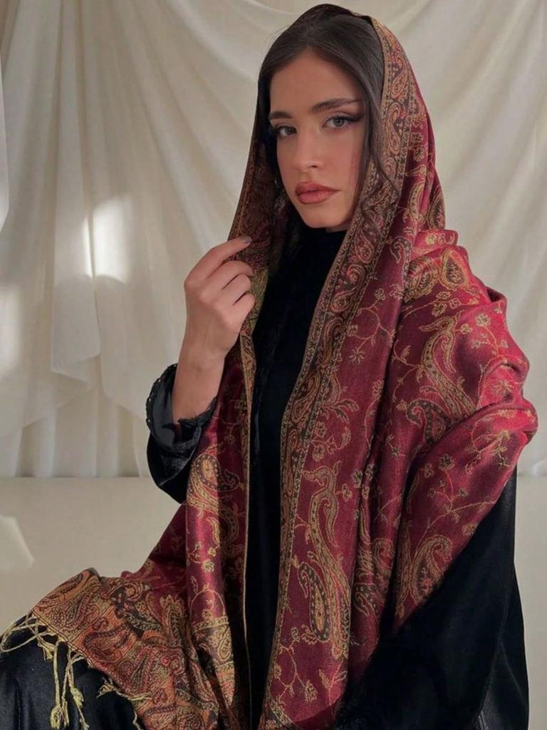 Bohemia Paisley Pashmina Hijab Scarf Woman Muslim Hijabs Cashmere Shawl Female Foulard Turban Head Wraps Headband Luxury Brand
