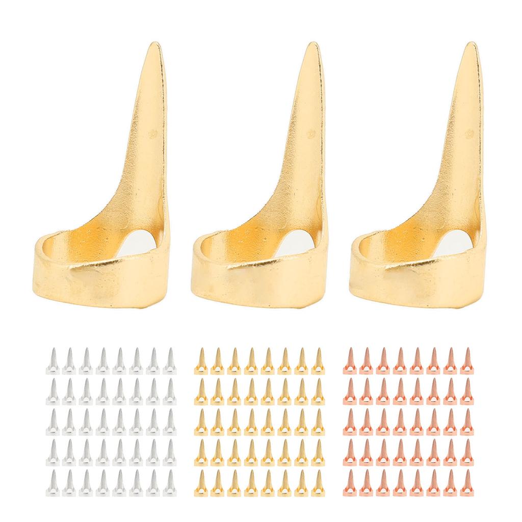 40 Stück Haarabteilungs-Auswahlwerkzeug Legierung Poliert Mühelose Anwendung Flechten Abteilen Ringfinger-Werkzeug