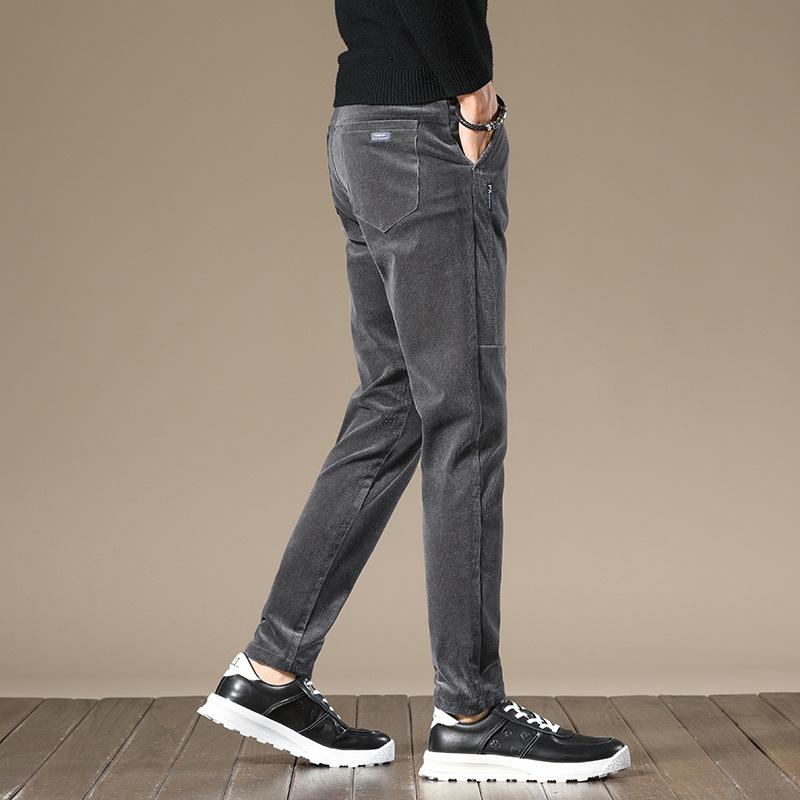 Spring New Korean Fashion Straight Tube Casual Pants Corduroy Casual Pants Men's Light Business Pants Men's Wear