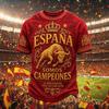 Men's Soccer Fan T-Shirt Short Sleeve with Graphic Print for Casual Wear