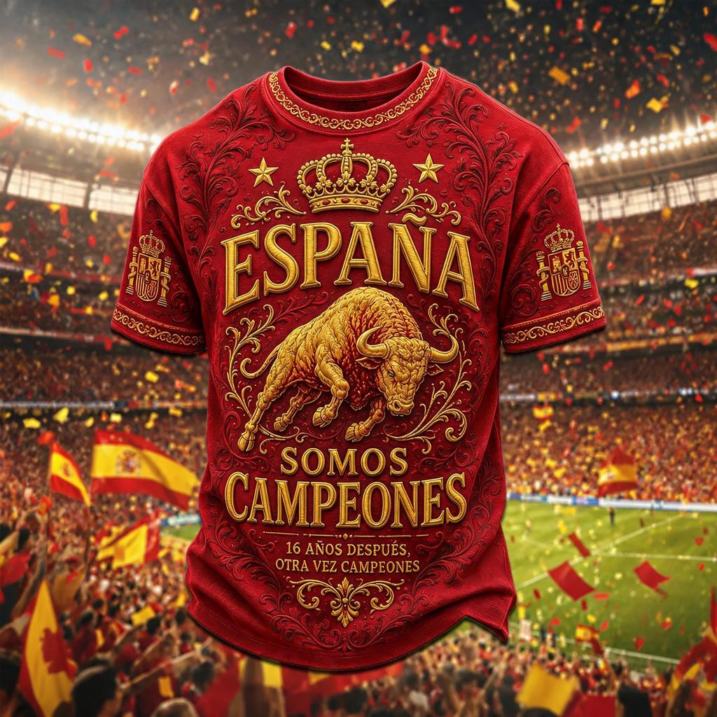 Men's Soccer Fan T-Shirt Short Sleeve with Graphic Print for Casual Wear