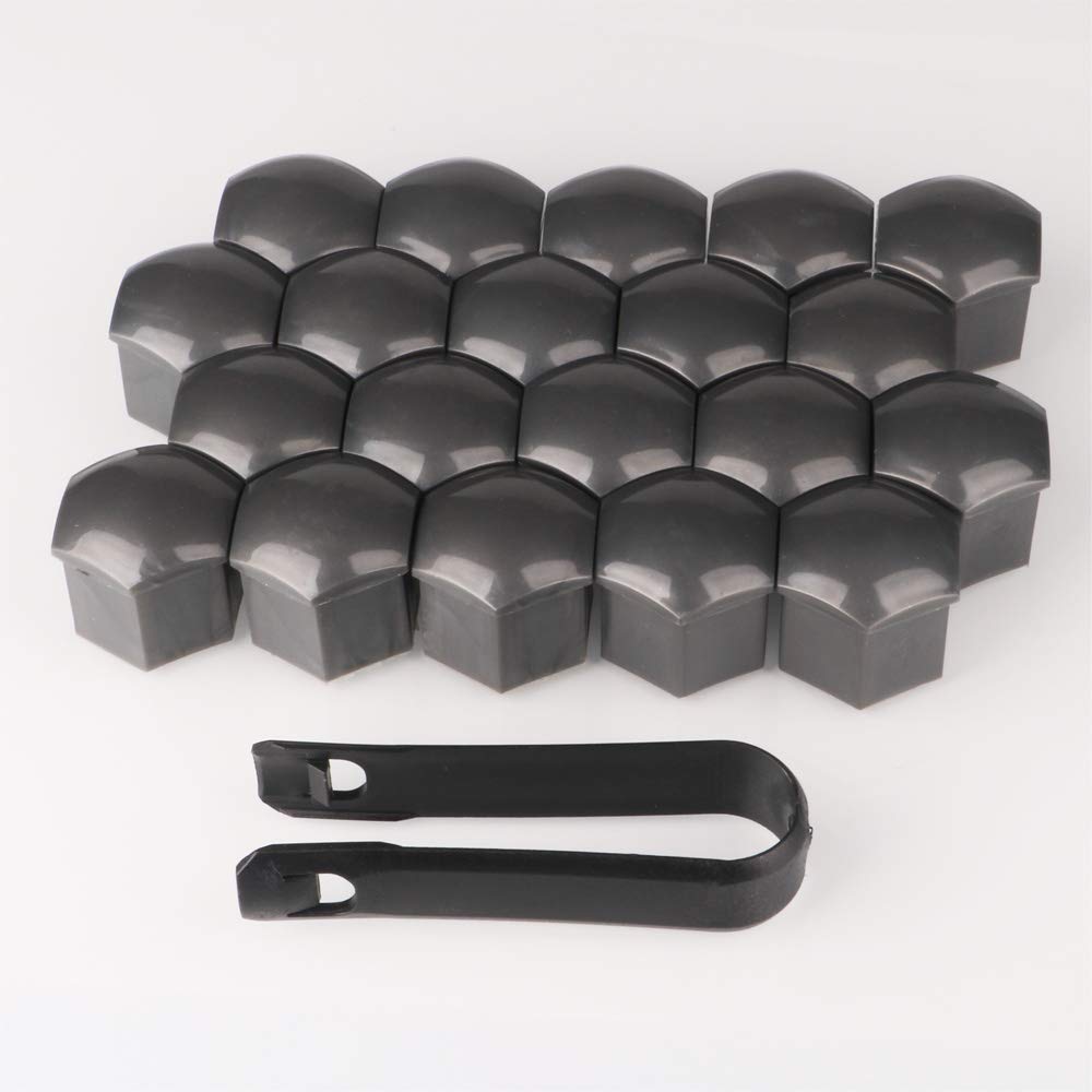 Kiligen 22pcs Auto Short Nuts Lightweight Wheel Nuts Wheel Dress Up Set Nut Cover