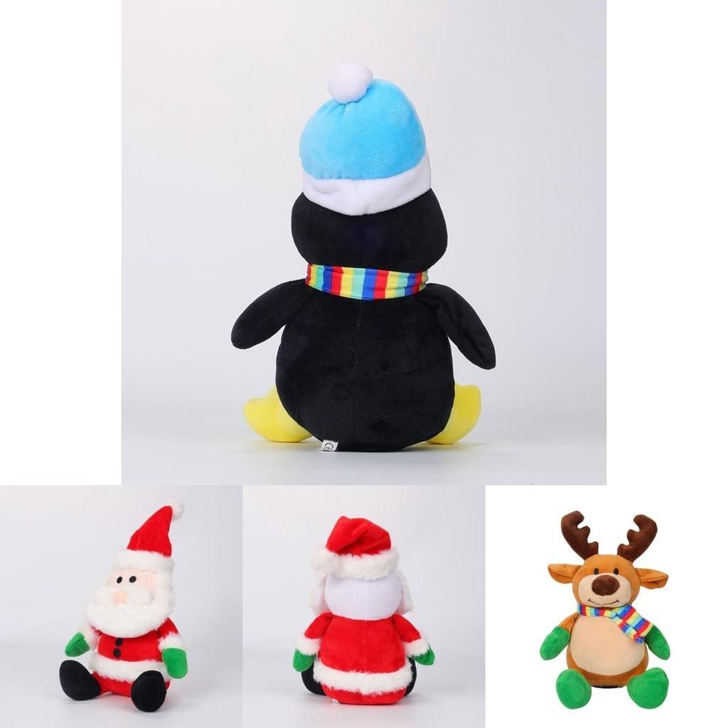 Christmas Santa Claus Plush Toy Cute Reindeer Stuffed Animal Holiday Gift 21cm