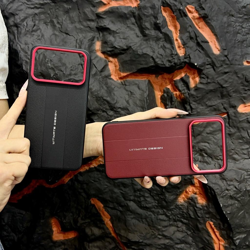 Pro Honor Win a Honor Win RT Pouzdro Červený Rámeček Fotoaparátu s Luxusním Texturovaným Ultimate Designem Kožený Ochranný Kryt