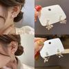 New Trendy Korean Imitation Pearl Flower Earrings for Women Cute Luxury Crystal Earrings Daily Wear Exquisite Jewelry Party Gift