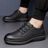 Fashion Casual men's leather shoes High quality and comfortable retro style Daily adult office and work hot selling classic shoes