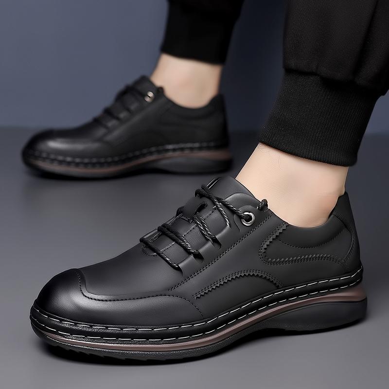 Fashion Casual Men's Leather Shoes High Quality and Comfortable Retro Style Daily Adult Office and Work Hot Selling Classic Shoes
