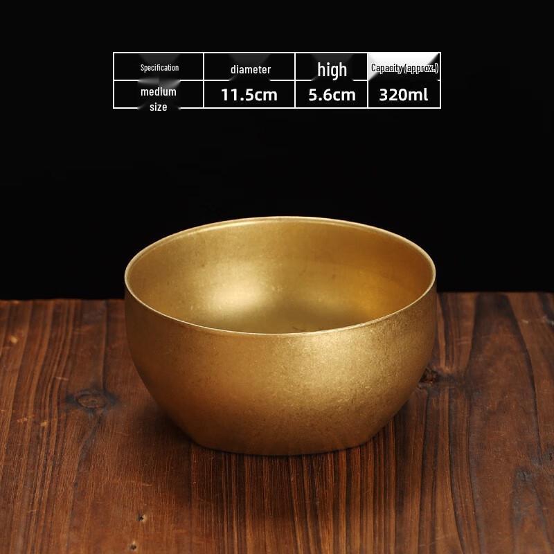 Wutuo Vintage Stainless Steel Square-Round Dining Bowl