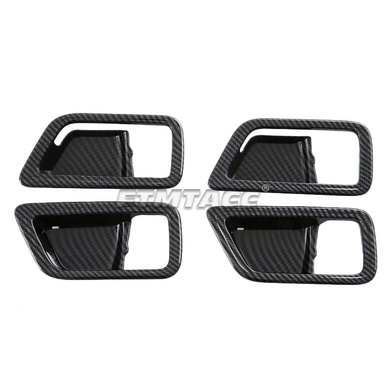 For Toyota Yaris Ativ 2024 ABS Carbon Fiber Interior Accessories Car Center Console Gear Shift Panel Water cup Cover Trim