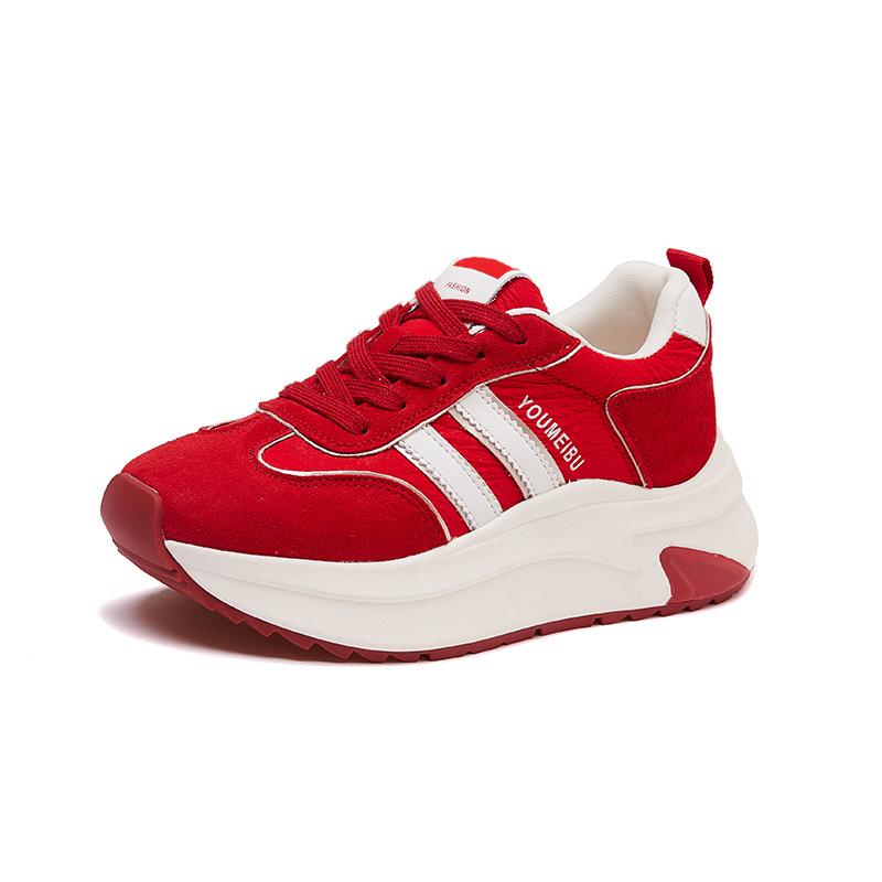 New Dad Shoes for Women, Fashionable Thick-soled Sports Single Shoes