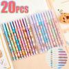 20 buc Pixuri cu Gel Neutre Drăguțe cu Desene Animate Capybara Aleatorii, 10 Culori Pixuri cu Gel Strălucitoare Neon, pentru Jurnalizare, Schițe, Luarea Notițelor,