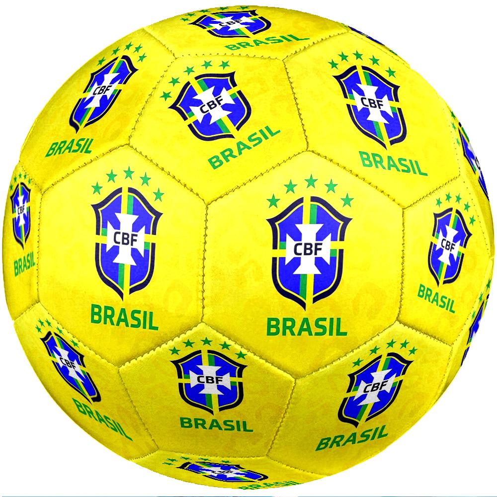 Brazil National Football Team Theme Soccer Ball Size 5 Soccer Ball Soft Touch Professional Training Football for Outdoor Sports