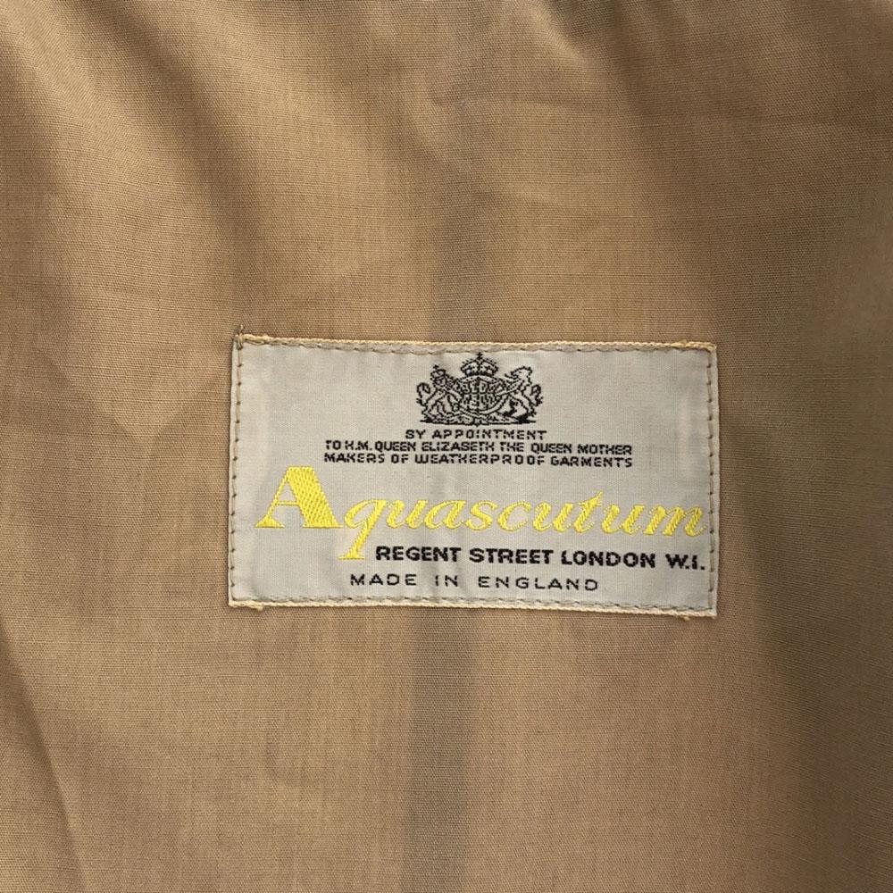Aquascutum Made In the UK Stainless Collar Coat Beige Fly Button Men's Used