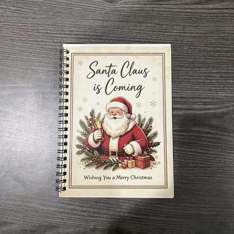 Spiral Bound Christmas Notebook Adorable Snowman Design Premium Thick Pages For Daily Journaling Winter Gifting
