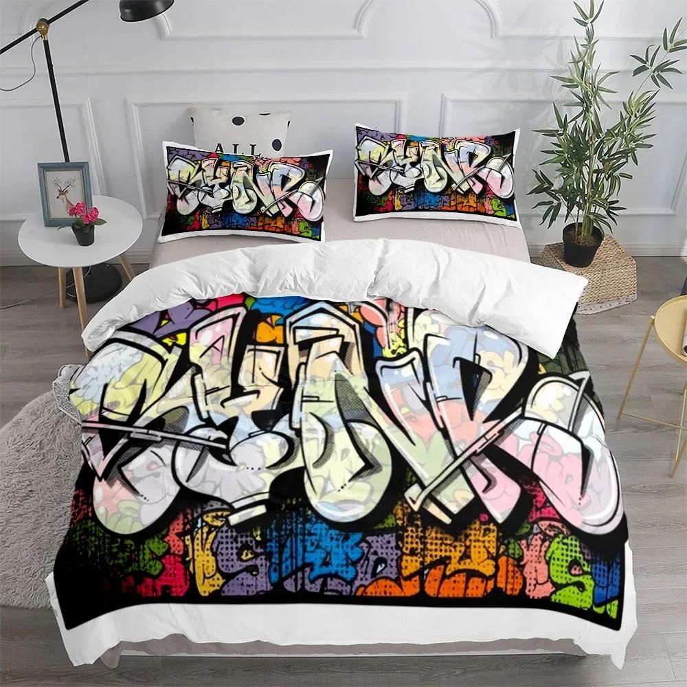 2/3pcs R-Rain-bow F-Friends duvet cover and pillowcase, single/double bedding set, boys' and girls' bedroom decoration, gift