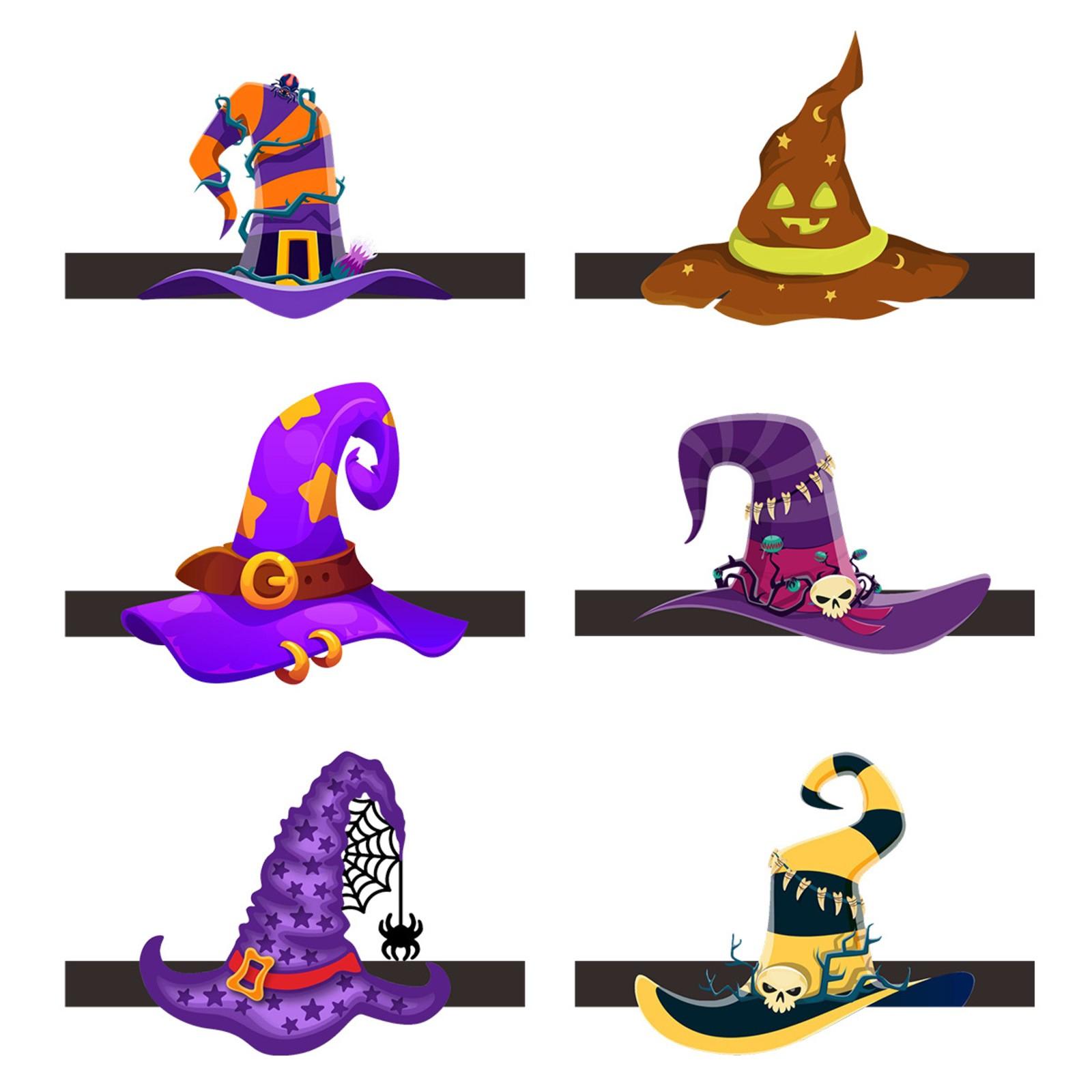 

Украшение для тематической вечеринки на Хэллоуин, корона, шляпа, нарядные аксессуары, шляпа ведьмы, праздничная шляпа One Size