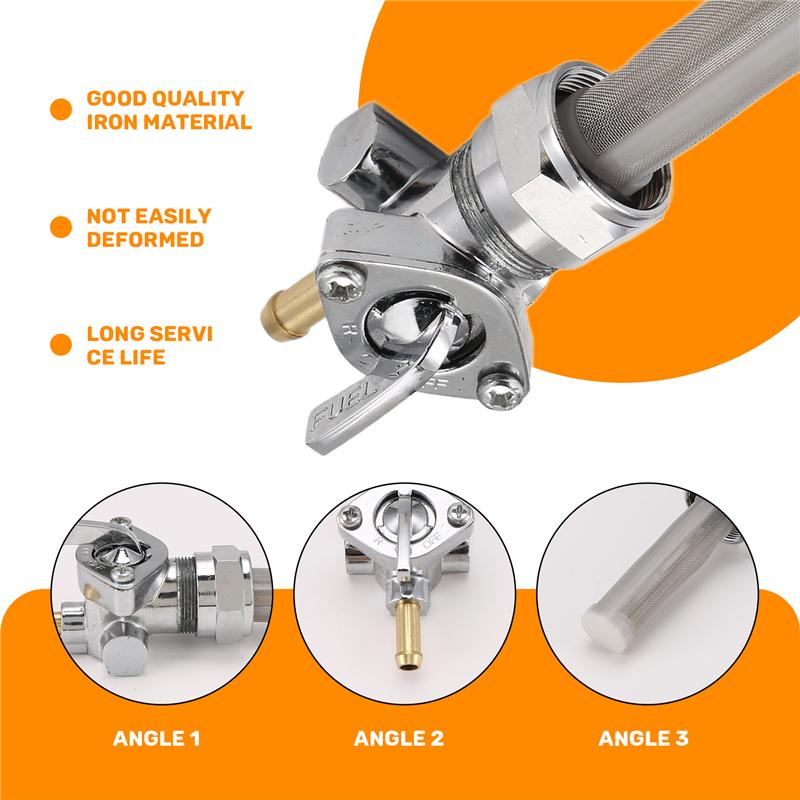 High Flow Gas Petcock /Fuel Valve For Davidson 62168-81 62163-75 62129-75-M53K