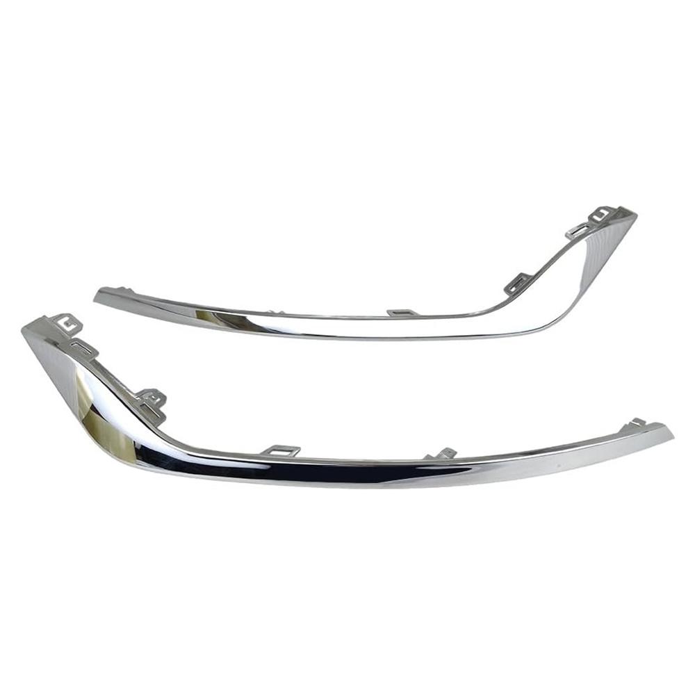 Pair Chrome Front Bumper Fog Light Lamp Strip Trim Lh Rh For Ford Fusion 2019-20