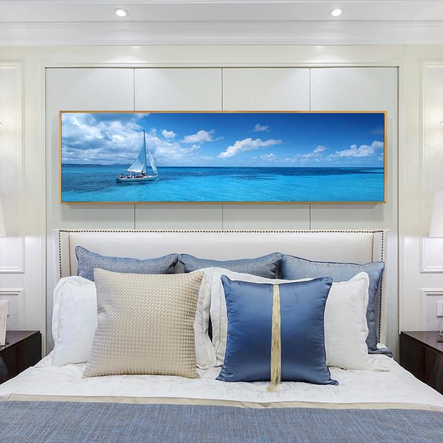 Sailboat Canvas Painting Landscape Posters and Prints Sea Boat Wall Art Pictures for Living Room Home Decoration Cuadros No Frame