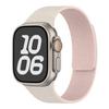 Compatible with Apple Watch Bands Series 1-11/Ultra 1-3/SE3 Lychee Pattern Soft Magnetic Silicone Strap.