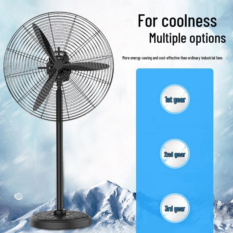 Industrial Floor & Wall-Mounted Fan - Large, Powerful Workshop Fan