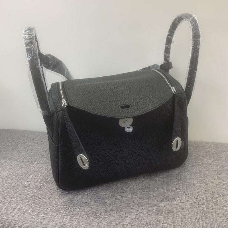 2026 New Top Layer Cowhide TC 26 Medium Lindi Bag Safi Line Color Blocked Genuine Leather Medicine Women's