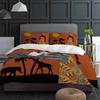 African Woman Plant Giraffe Elephant Ethnic Duvet Cover With Pillow Case Custom Bedding Set Quilt Cover Double Bed Home Textile