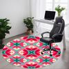 1 Stück Rundteppich mit Blumenmuster für das Büro, Teppich für Büro, Gaming, Leichte runde Bodenmatte yy260208047