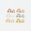 100Pcs Copper Wire Protectors Loops U Shape Connector for Jewelry Thread Protector  Bracelet Making
