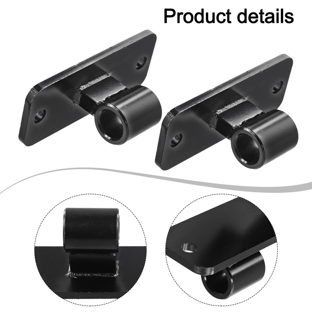 2pcs Wall Mount Gate Hinge Wood Fence Link Gate Hinges Fit 5/8'' Pin Heavy Duty Outdoor Fence Farm Gate Hinge Galvanized Iron