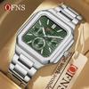 OFNS Fashion Men's Quartz Watch Elegant Clock Calendar Luminous Wristwatch Business Casual Watches
