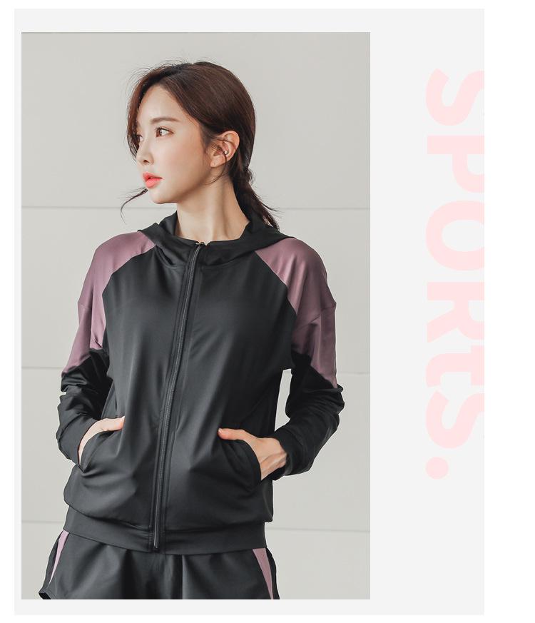 Plus Size 2024 Spring/Autumn Sports Yoga Zipper Cardigan