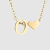 St. Delan DIY 3D Heart Necklace: Personalized Non-Fading Clavicle Chain