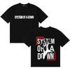 System of A Down Harajuku Pattern Hip Hop Casual Cotton Crew Neck Comfort Y2K Short Sleeve Unisex Women And Men T-Shirt