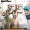 Funny Sheep King Queen Bedding Set Kids Farm Animal Duvet Cover White Little Lamb Comforter Cover 2/3pcs Polyester Quilt Cover