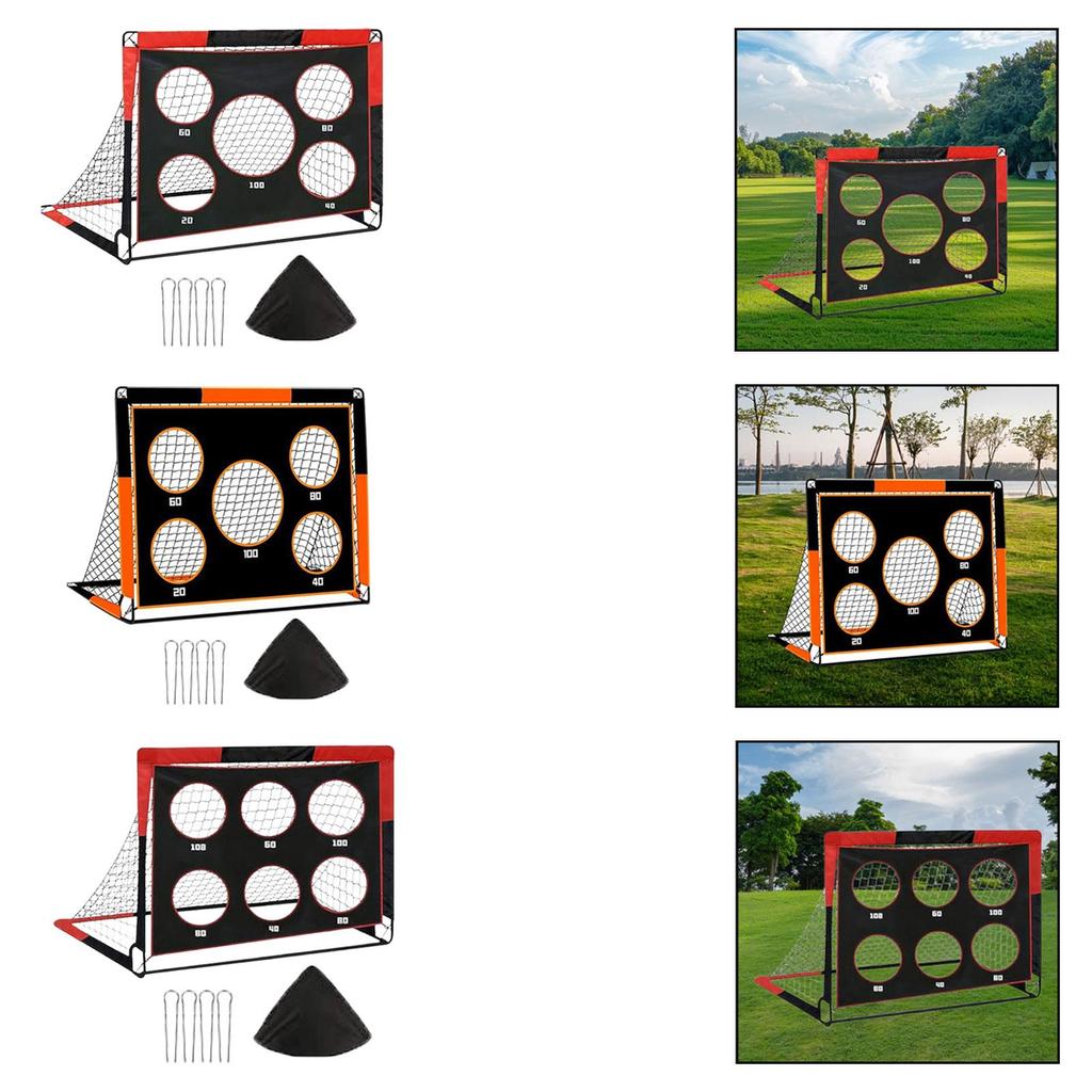 Backyard Soccer Goal for Kids Football Match with Storage Bag Outdoor