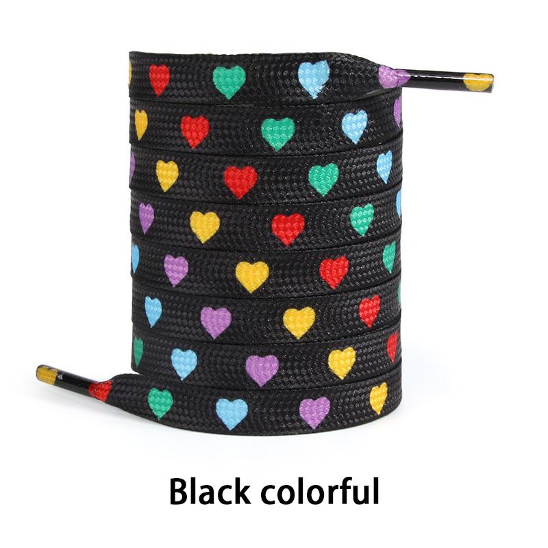 1 Paar flache Herz-Schnürsenkel Personalisierte Valentinstags-Rosa-Liebes-Schnürsenkel-Seil Paare Hohe Canvas-Sportschuhe Schnürsenkel