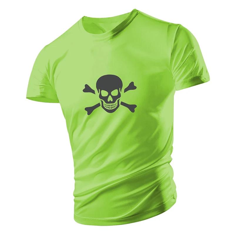 Summer Fashion Men's T-Shirts Quick-Drying Tees Shirt Smiling Face Printed Clothing For Men Boy Breathable Comfort Sport Running