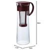HARIO Cold Brew Coffee Pot 1000ml with Removable Strainer Chocolat Brown MCPN-14CBR 8 Cups Made In Japan